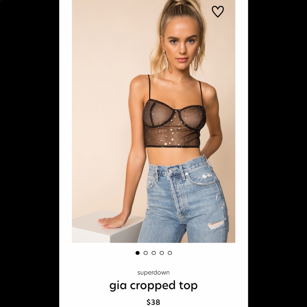 Superdown Gia Cropped Top